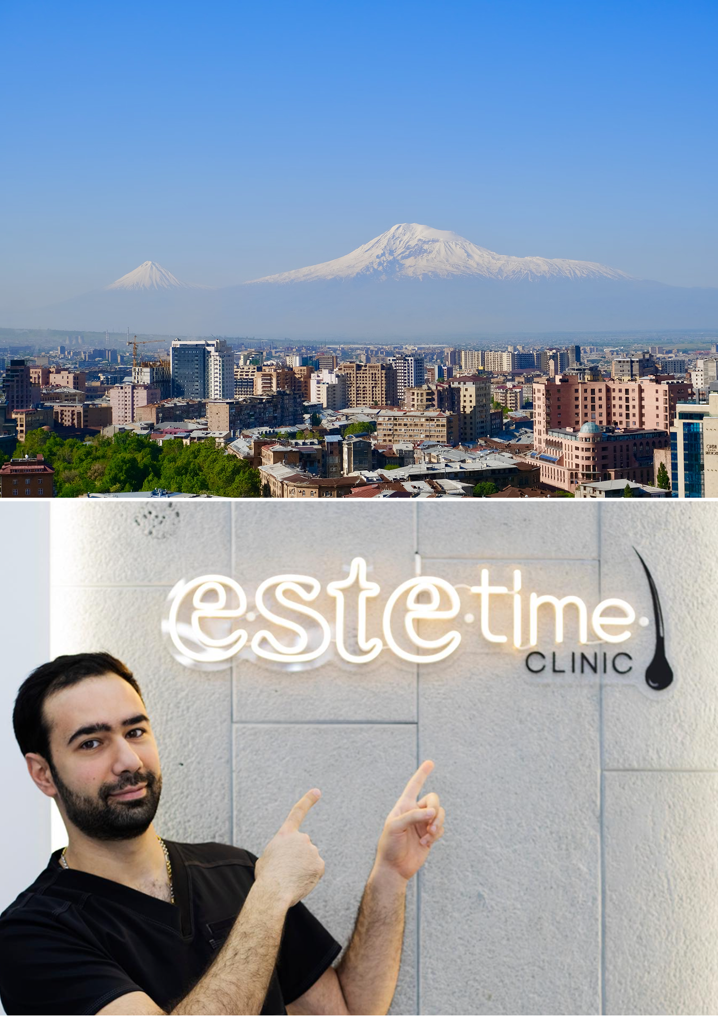 Երևան, Հայաստան և Estetime կլինիկան՝ որպես մազերի փոխպատվաստման ուղղություն։